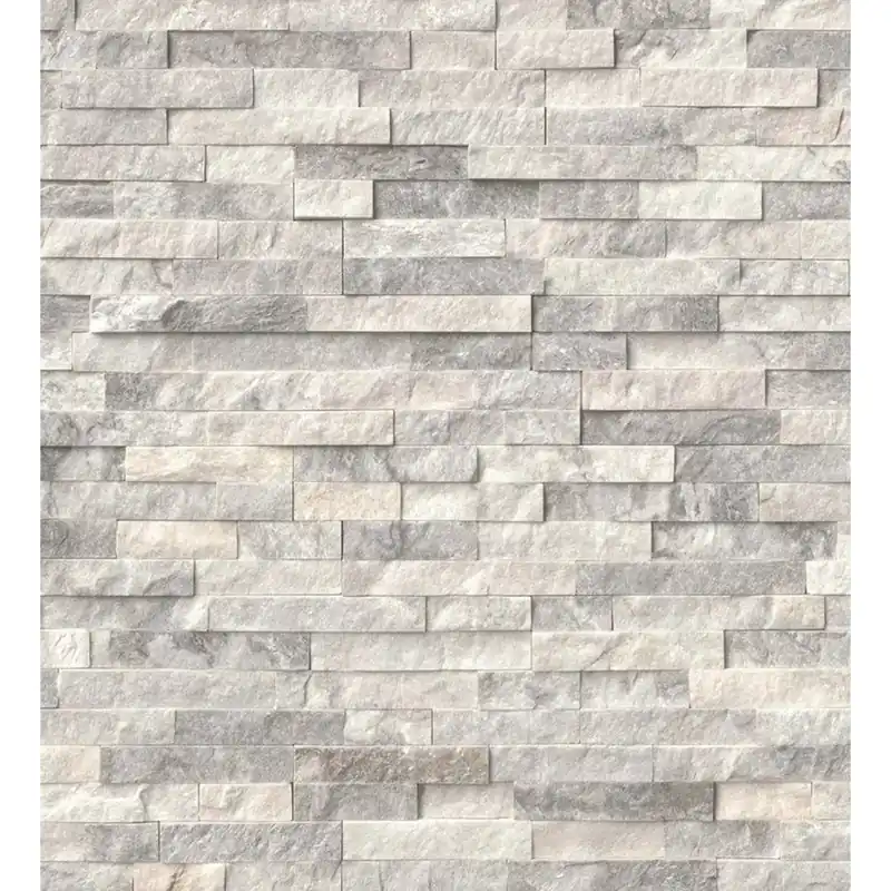 Rivestimento Natimur white shadow grey 10 cm x 40 cm