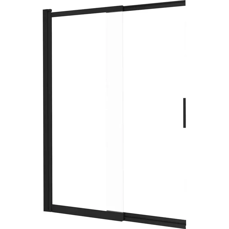 Parete vasca da bagno Idrostile 100x140 cm nero