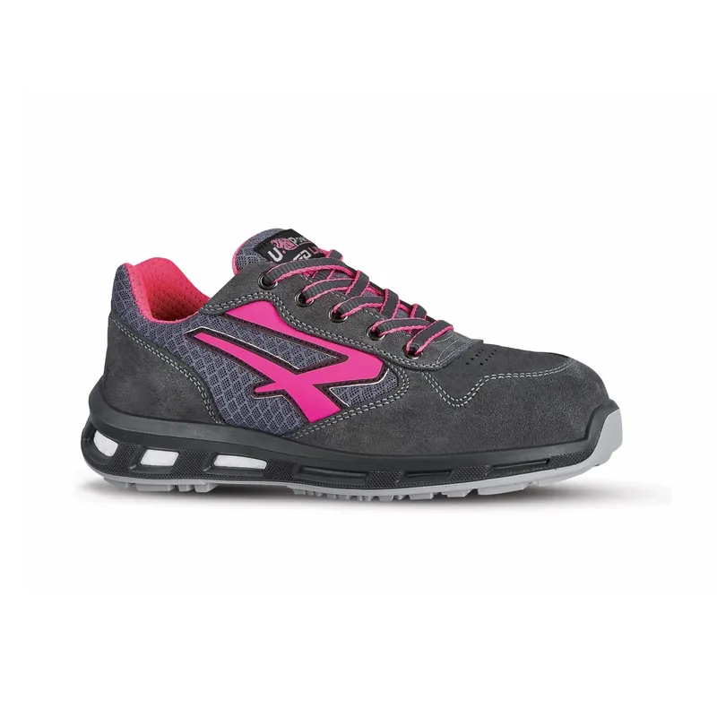Scarpa antinfortunistica bassa Verok grigio-rosa tg 38