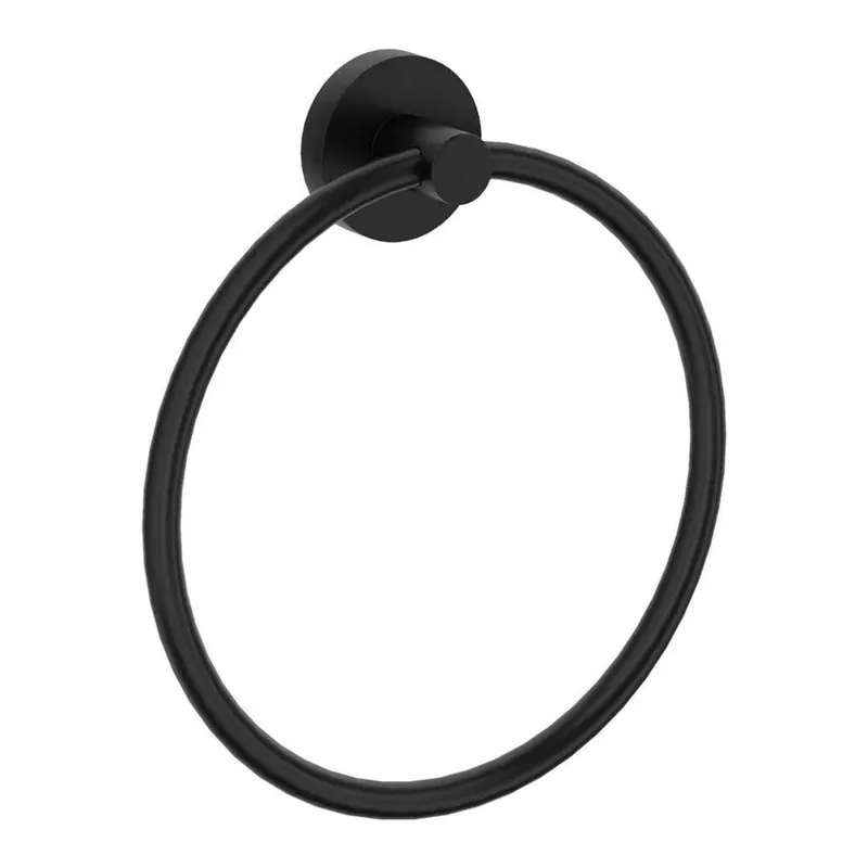 Porta asciugamani da parete Idrostile 180x200 mm Nero