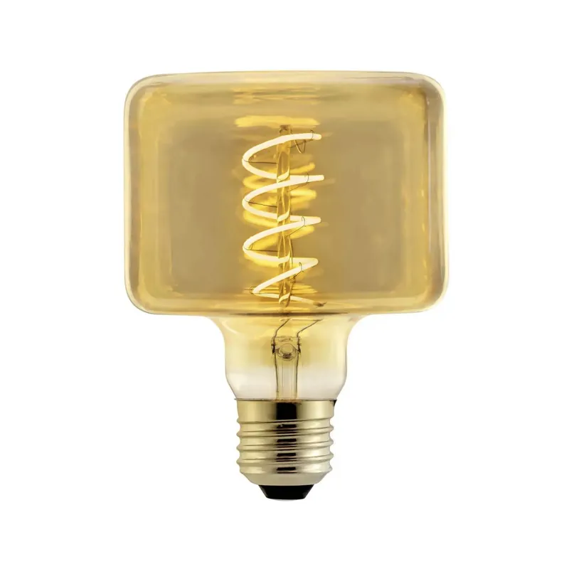 Lampadina LED E27 decorativa Cubo 240 lm ambrata