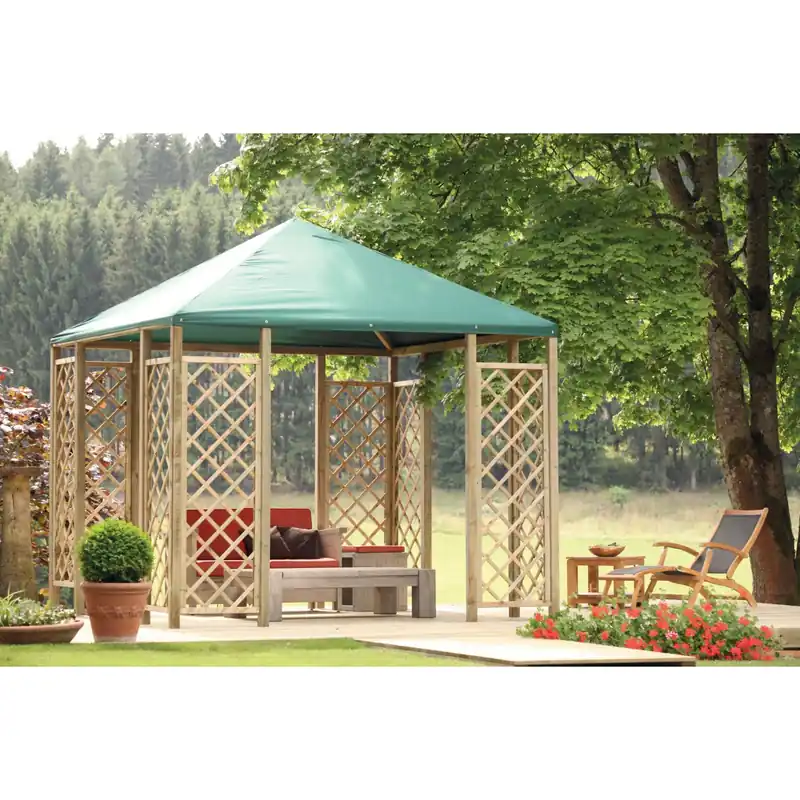 Gazebo in legno Pavilion Pia 300x300x300 cm