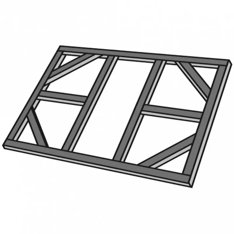 Telaio per pavimento in acciaio galvanizzato per CA003 124x182 cm