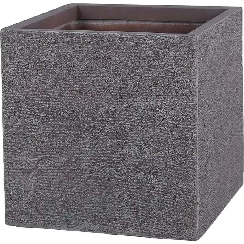 Vaso da esterno marrone 40 x 40 x 40 cm