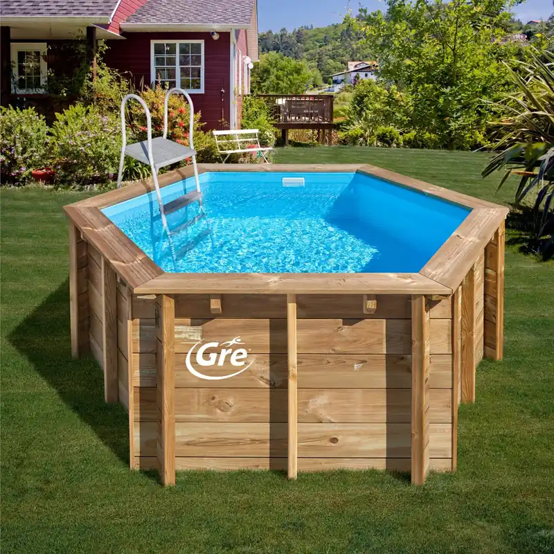Piscina in legno fuori terra Lili Ø 280x107 cm rotonda