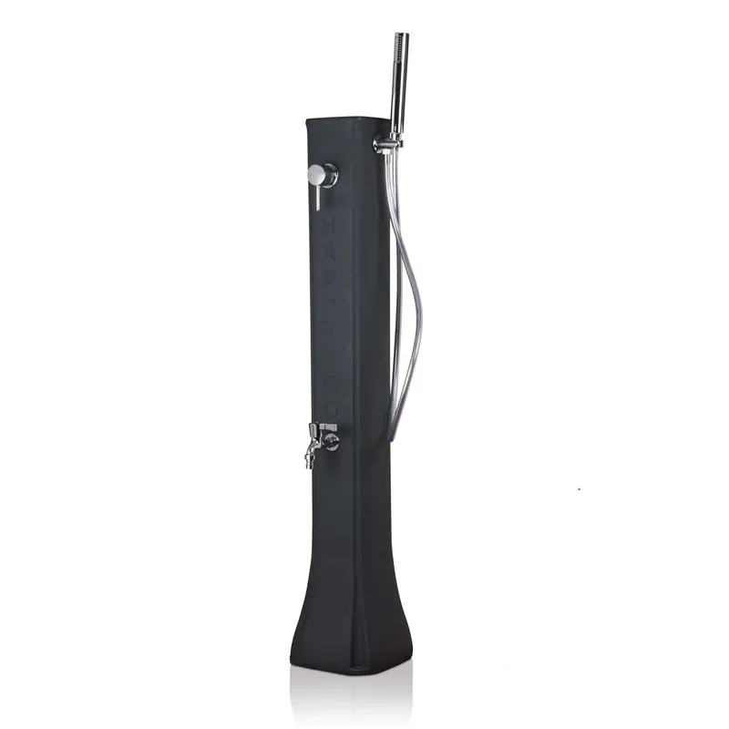 Doccia da giardino solare in polietilene nero 19 l