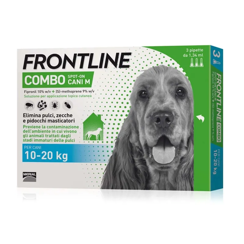 Antipulci Frontline Combo Cane 3 Pipette 10-20 kg