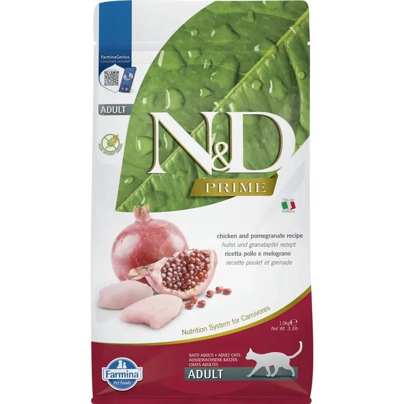 Croccantini per gatti N&D pollo e melograno 1,5 kg