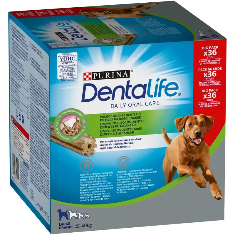 Masticativi per cane multipack Purina Dentalife Large 36 stick