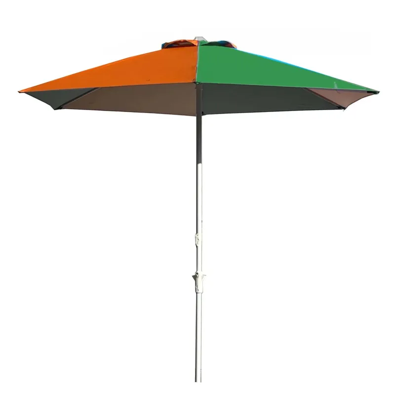 Ombrellone da giardino palo centrale 32 mm acciaio poliestere Ø 220 cm