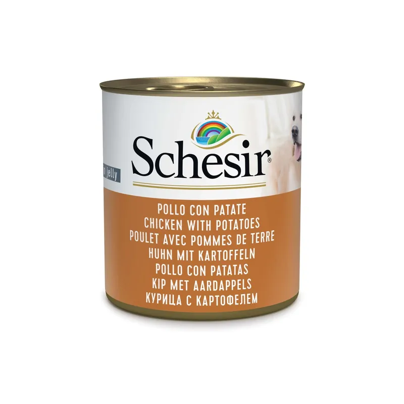 Cibo umido per cani Schesir Pollo con patate latina 285 g