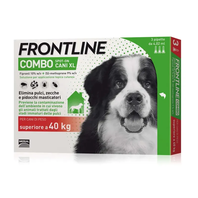 Antipulci Frontline Combo Cane 3 Pipette oltre 40 kg
