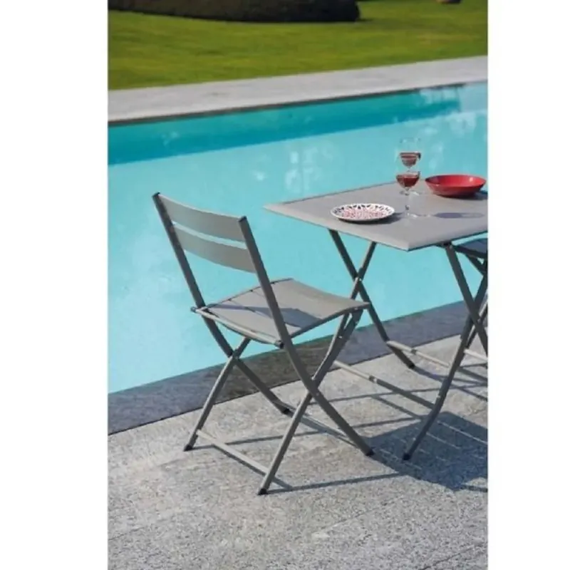 Tavolo da giardino in alluminio 60x60 cm