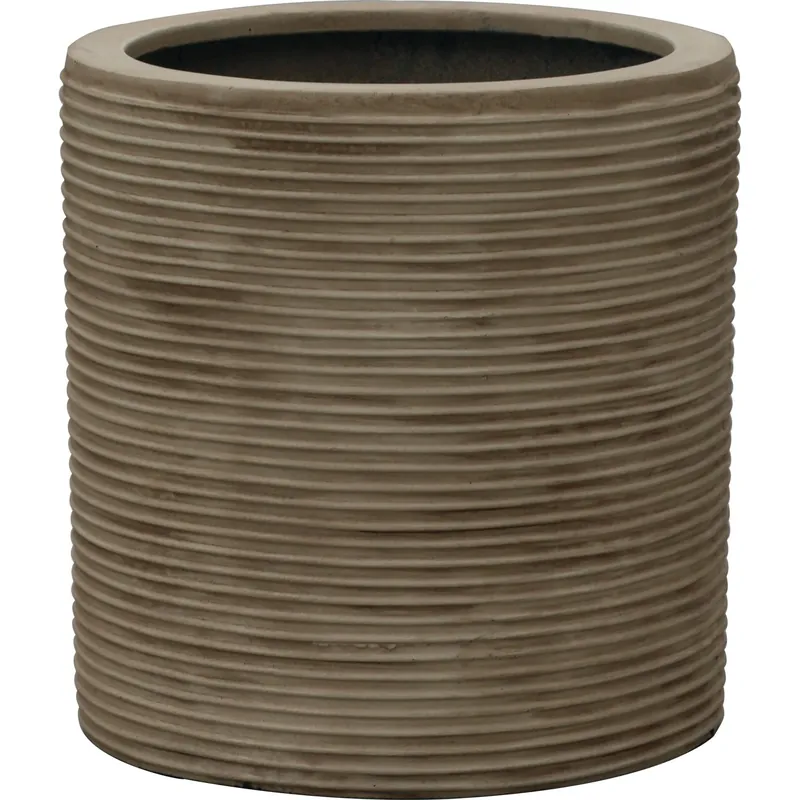 Vaso da esterno in Fiberstone 47x47x47 cm beige