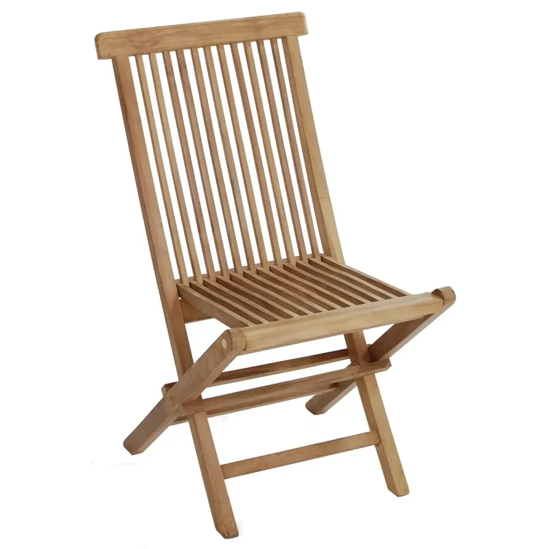 Sedia da giardino pieghevole in teak