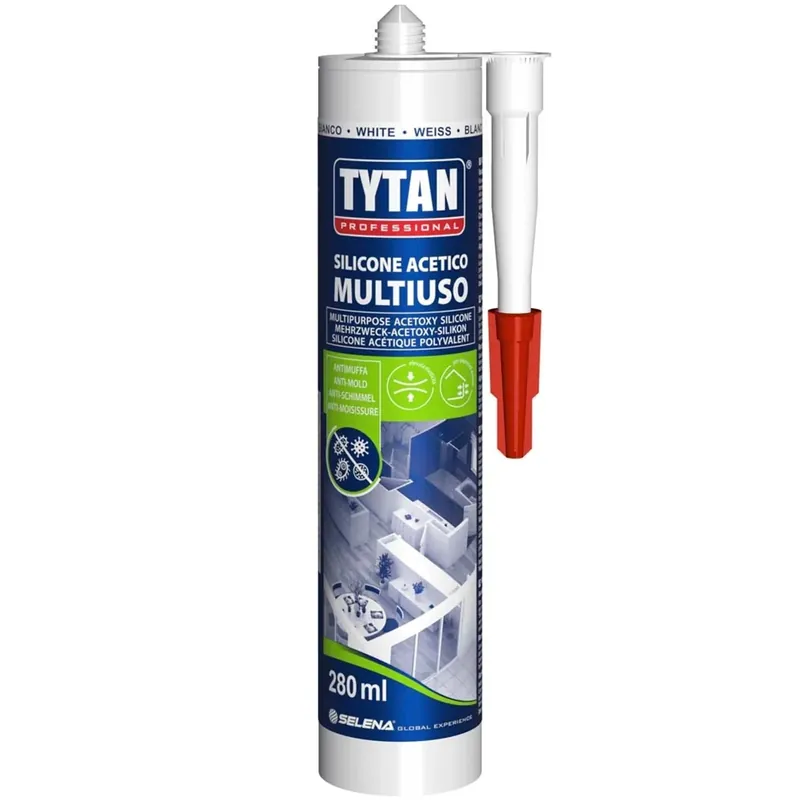 Silicone acetico multiuso bianco 280 ml