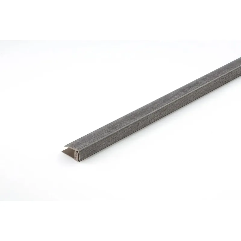 Profilo di bordatura per rivestimento Megeve grigio e Attitude cemento