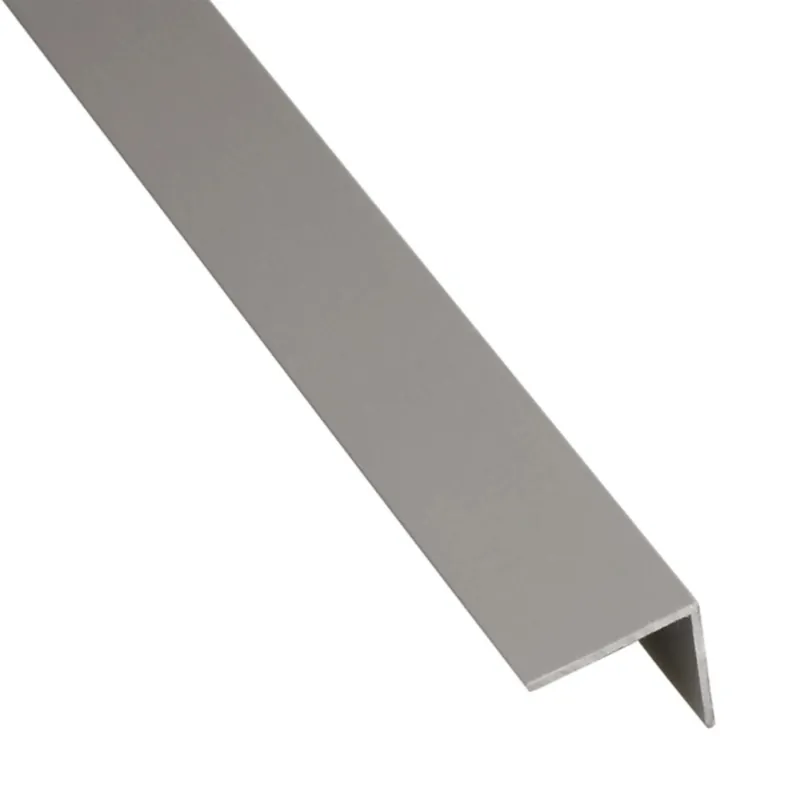 Profilo angolare a L adesivo 1 m 20x20 mm in pvc titanio