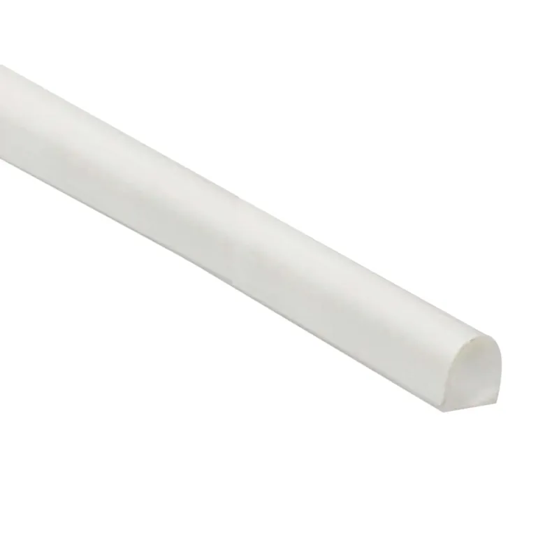 Profilo quarto di tondo adesivo 1 m 14x14 mm in pvc bianco opaco