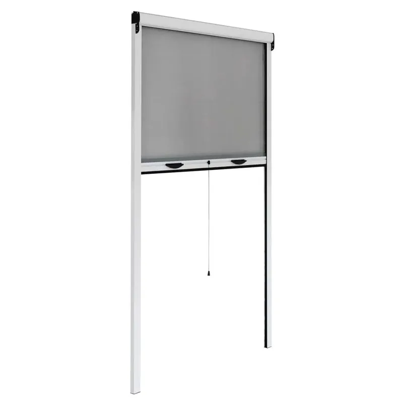 Zanzariera per finestra con struttura in alluminio 100x150 cm bianco