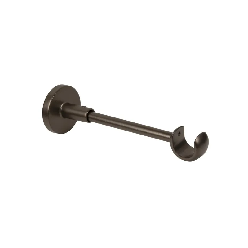 Supporto bastone tenda singolo Ø 2 x L 16 cm bronzo