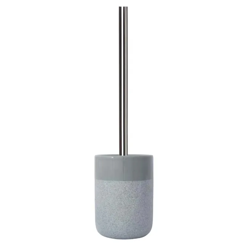 Portascopino in ceramica Rock grigio