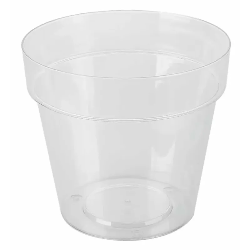 Vaso Standard trasparente in plastica 14 cm