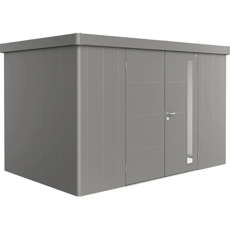 Casetta da giardino Biohort in metallo Neo 2D sp.0,5 mm gr.quarzo 7,7 m² 2 p.