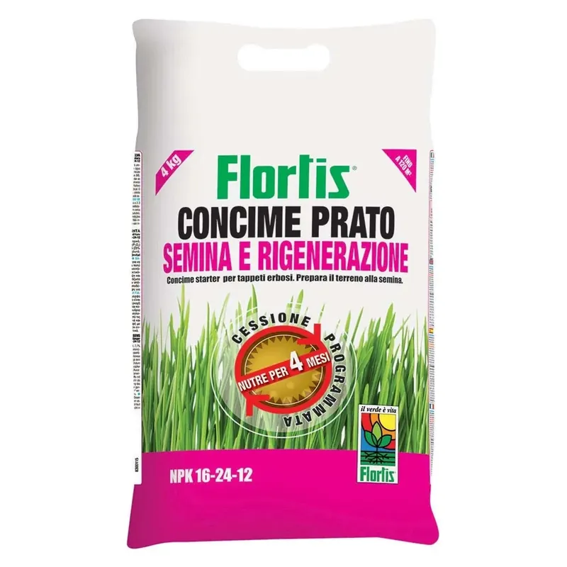 Concime per prato semina e rigenerazione Flortis 4 kg