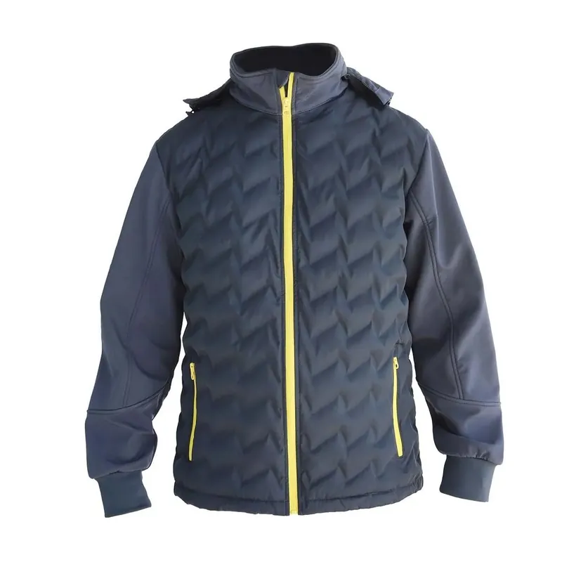 Giubbino con cappuccio richiudibile Grigio tg XL