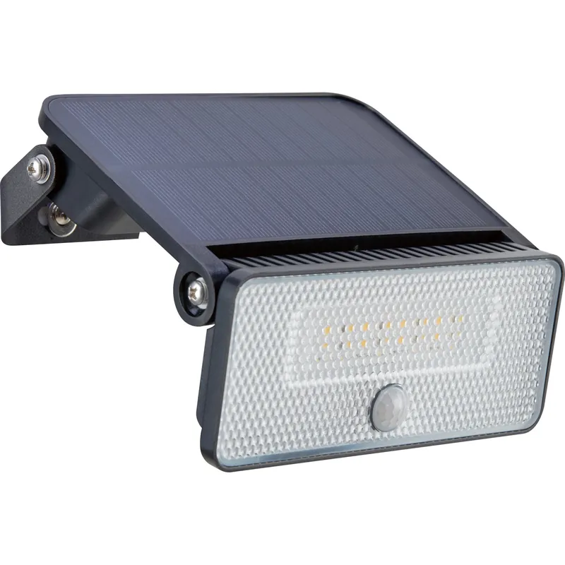 Applique LED Solar con sensore PIR 8 W 1000 lm Nero