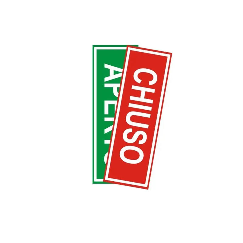 Targa "Aperto/Chiuso" in PP 4 x 15 cm