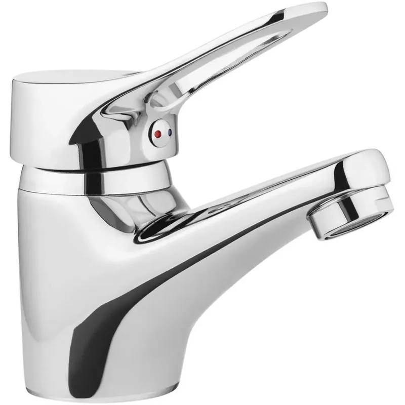 Miscelatore lavabo El Cobre con spina automatica cromo