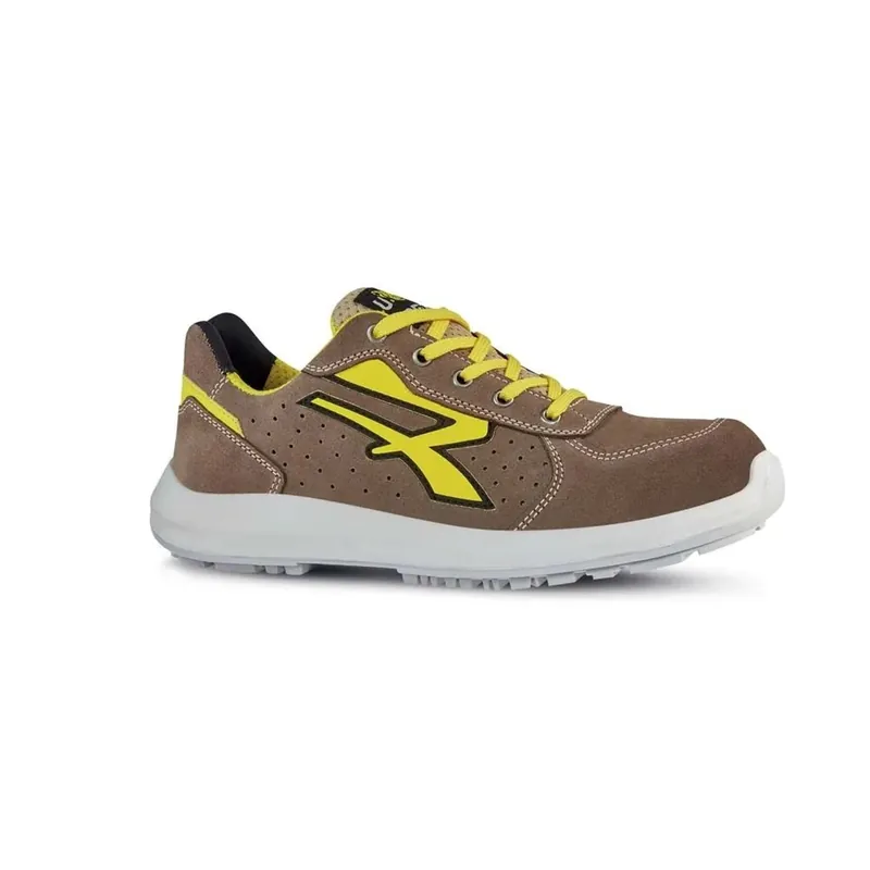 Scarpa antinfortunistica bassa Upower Dorado marrone/giallo tg 43