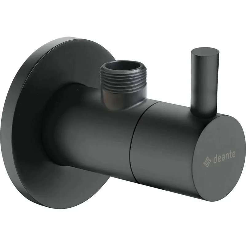 Valvola ad angolo cartuccia ceramica 1/2"-3/8" nero