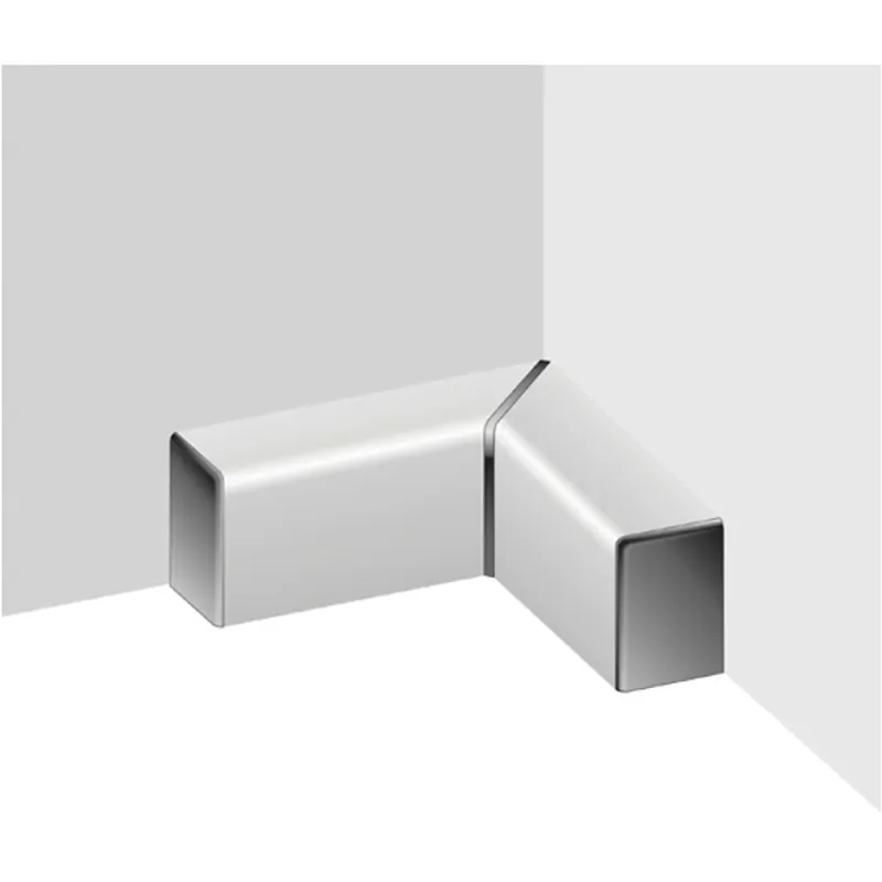 Accessorio per alzatina alluminio grigio rettangolare