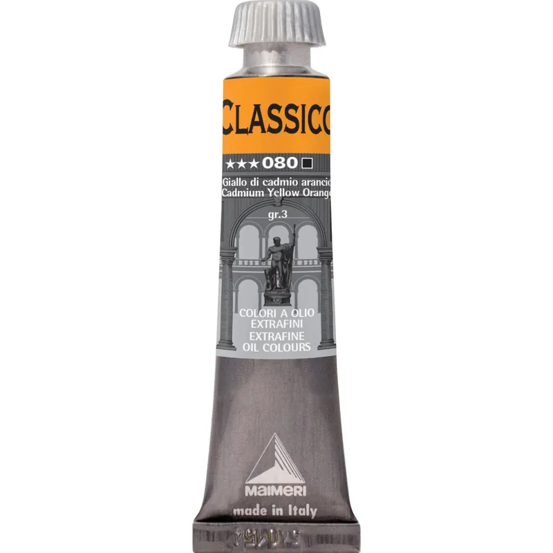 Colori olio classico 20 ml giallo di cadmio arancio