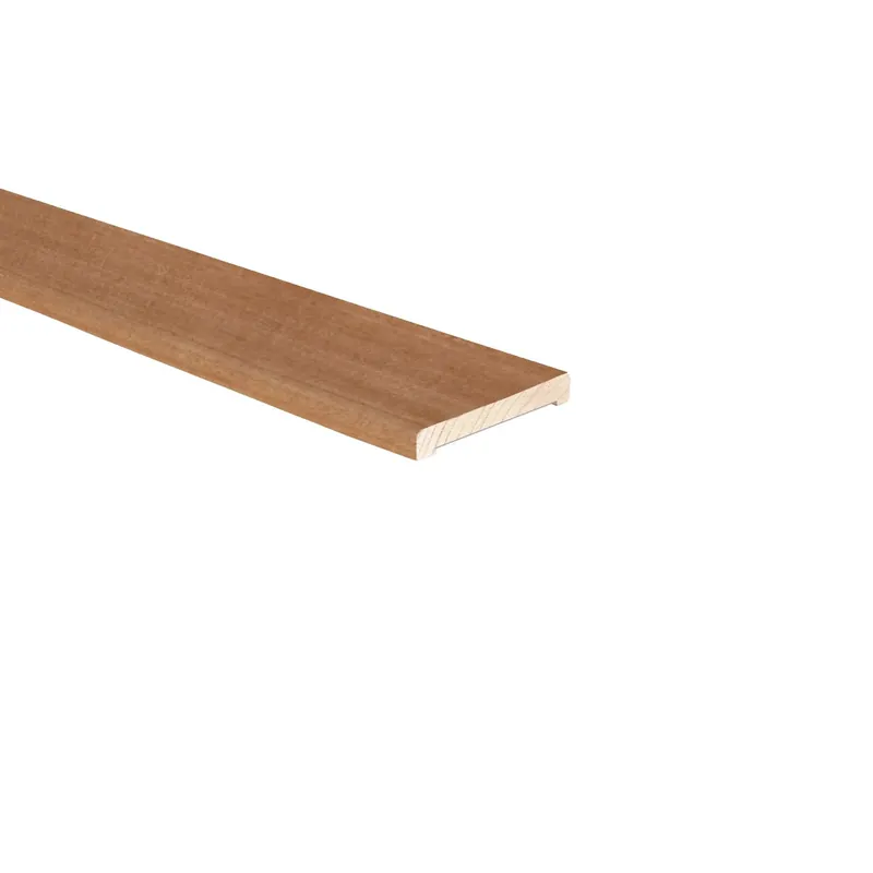 Coprifilo liscio impiallacciato rovere altezza 7 cm