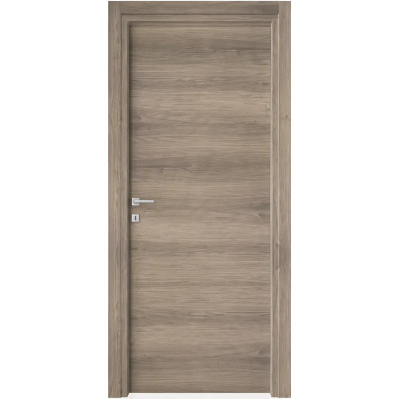 Porta battente reversibile Badia moka 200x90 cm