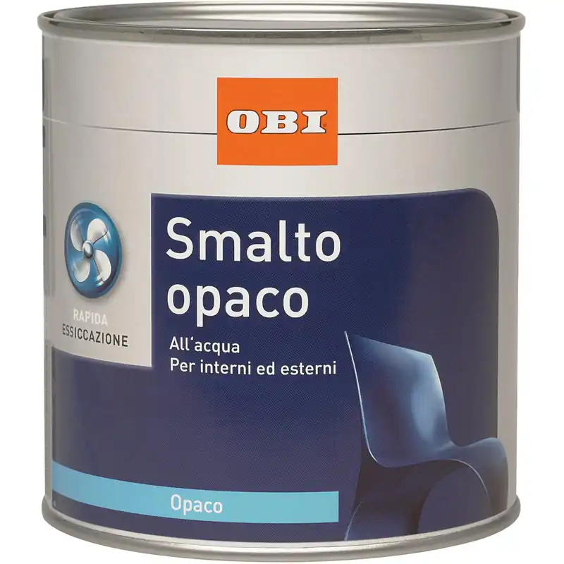 Smalto ad acqua opaco OBI marrone 500 ml