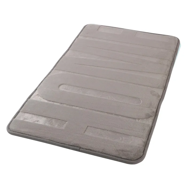 Tappeto bagno memory 45x75 cm grigio scuro