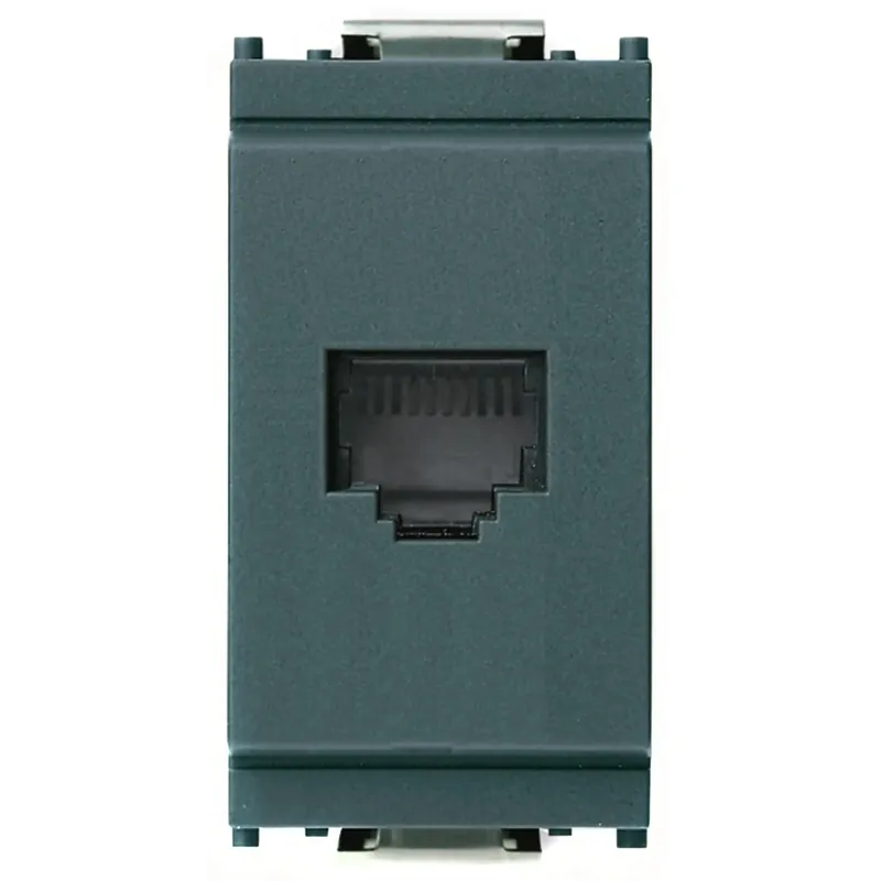 Vimar Idea presa RJ11 6/4 (6 posizioni 4 contatti) colore grigio