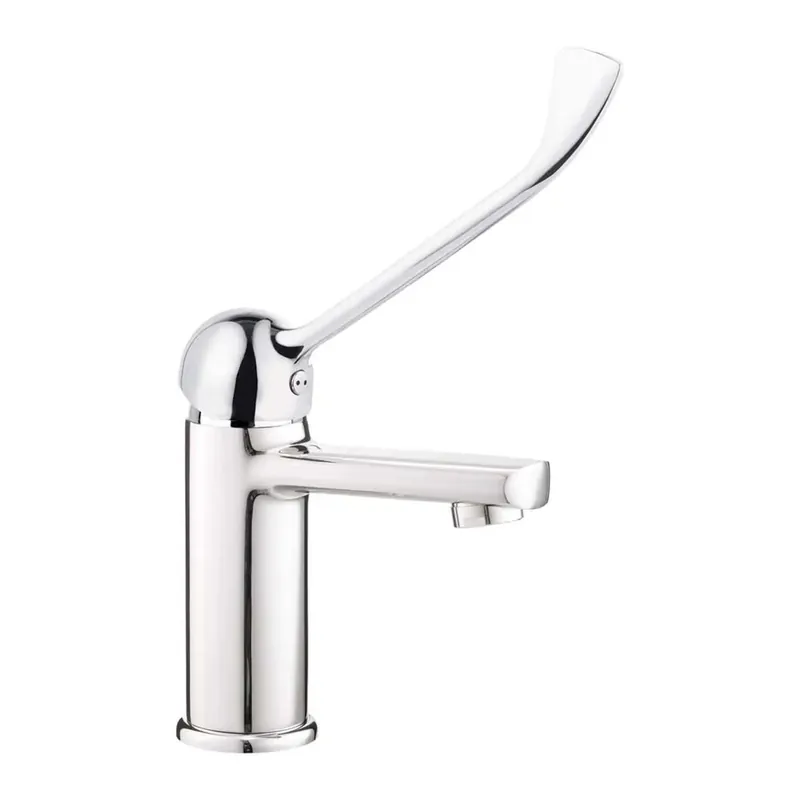 Miscelatore lavabo Bauta alto con leva clinica cromo