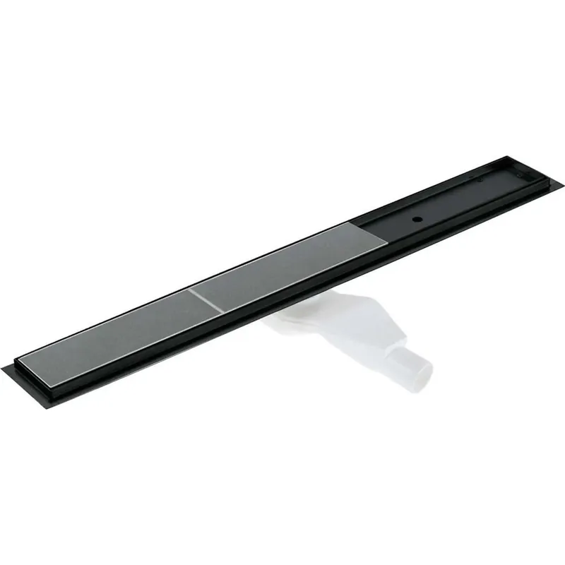 Canaletta scarico doccia lineare Idrostile reversibile 70 cm nero