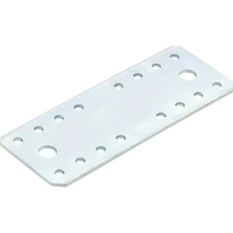 Piastra angolare zincato bianco 140x55 mm 20 pz