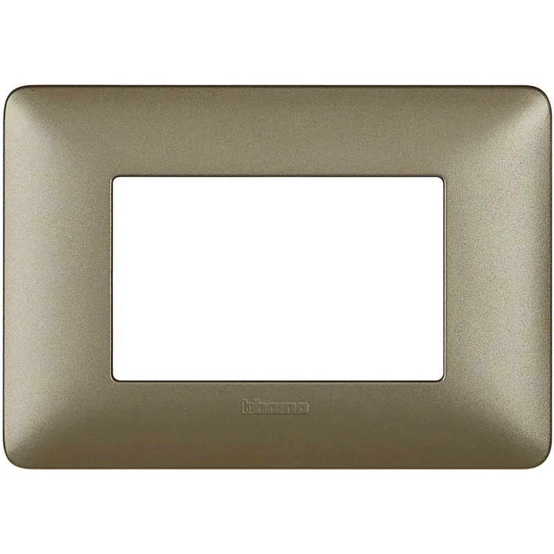 Placca BTicino Matix 3 moduli 84x120 mm Titanium
