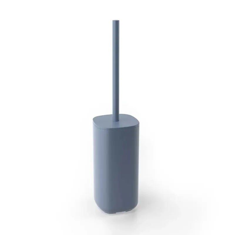 Portascopino bagno con tappo antigraffio Pod H 39 cm Made in Italy indaco