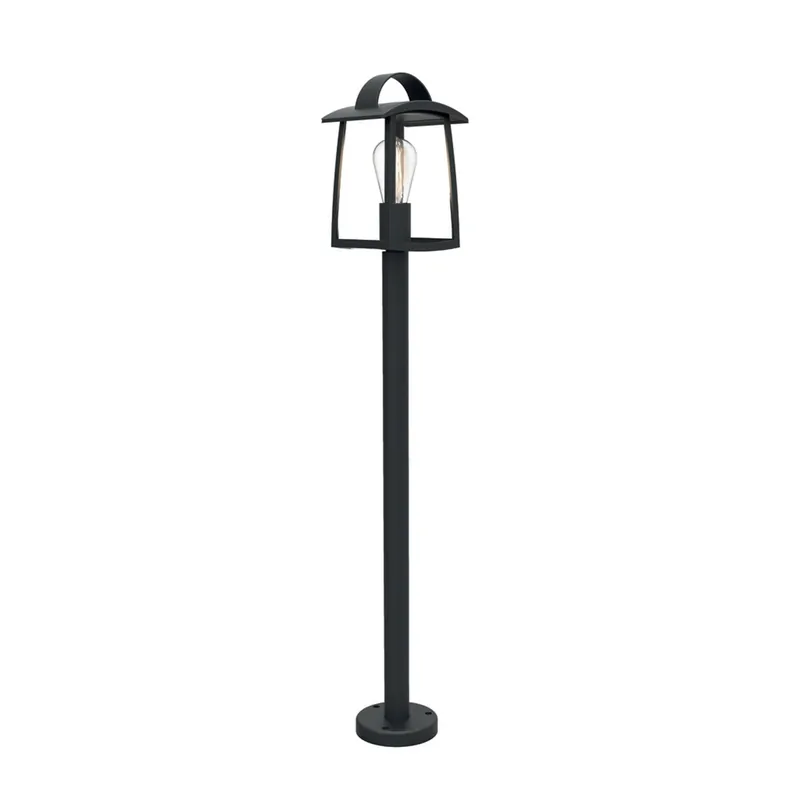 Lampioncino da esterno E27 Kelseynero 40 W H 103 cm