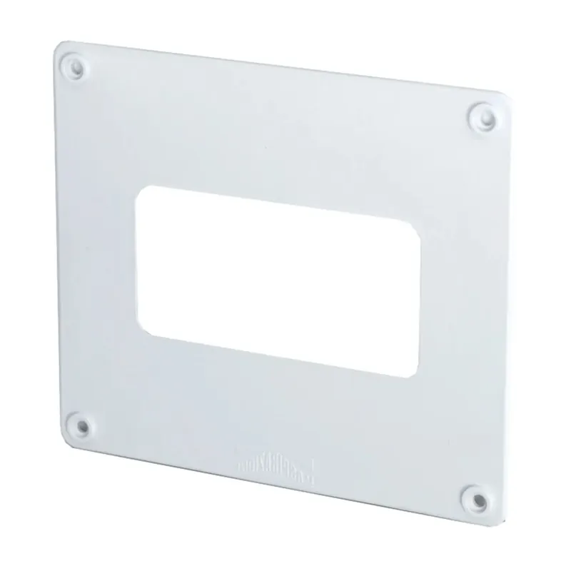 Copriforo per tubo rettangolare 120 mm x 60 mm