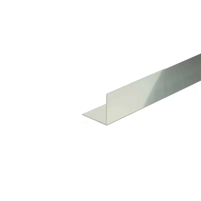 Profilo angolare 1 m alluminio anodizzato 20x20x1000 mm nichel opaco